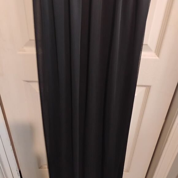 City Triangles Black Silver Halter Maxi Dress - Picture 5 of 11